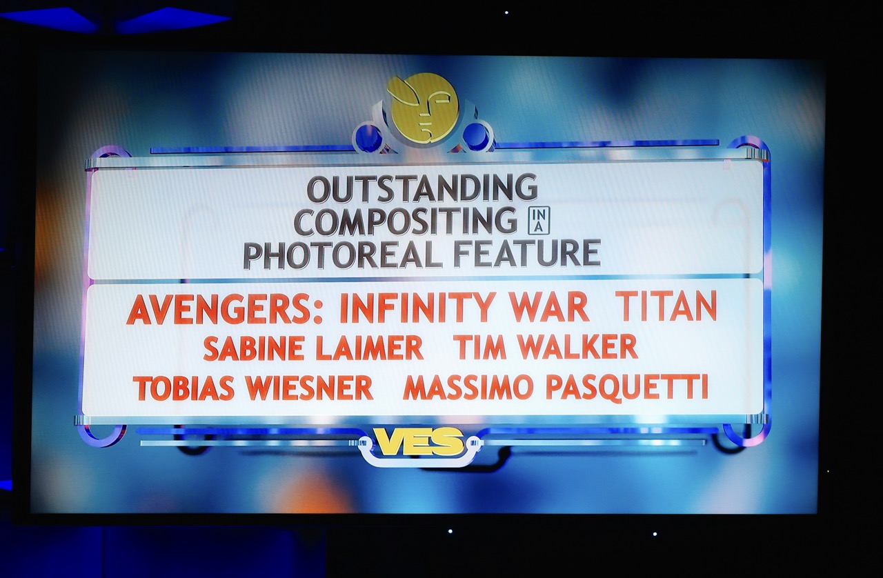 17th VES Awards announcement screen